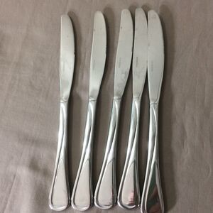 Oneida Louisiana Stainless Dinner Knives Set 5 Silverware Flatware Vintage 80s